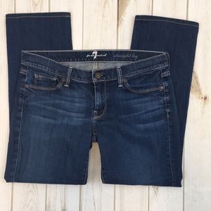 7 For All Mankind Women’s Straight Leg Jeans Sz 30
